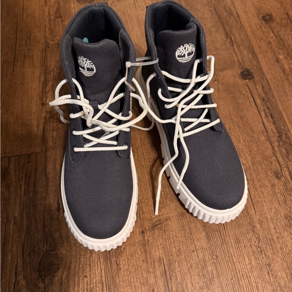 Timberland Men's Dark Gray High-Top Boots